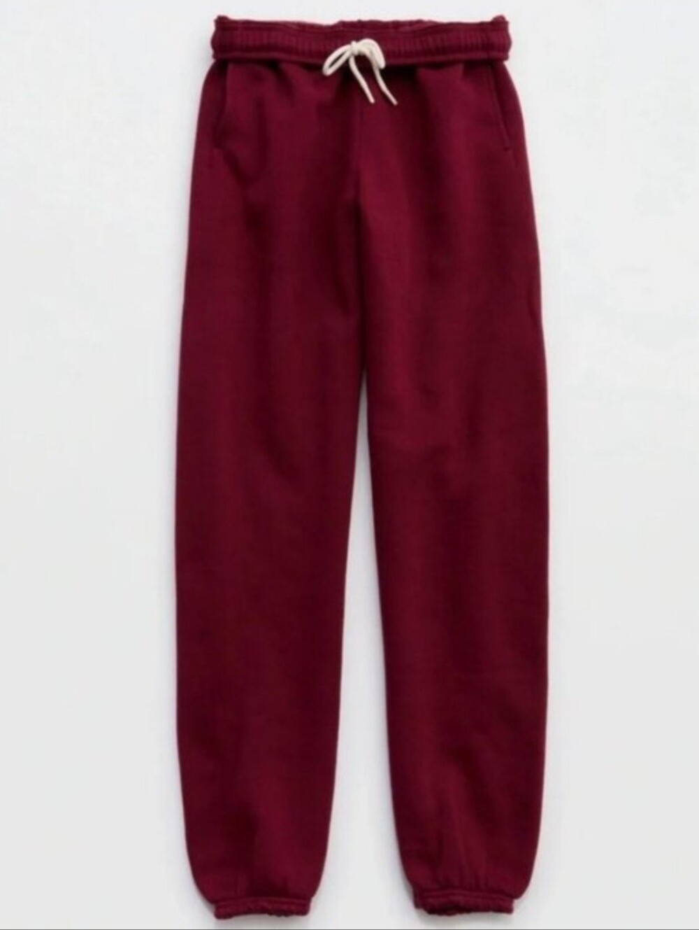 aerie - Cloud Fleece Classic Jogger Cherry Tart - S
